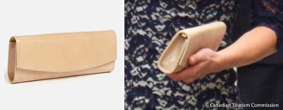 Stuart Weitzman Muse / Raz clutch bag in nude