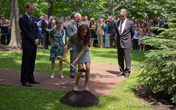 The young royals planted a tree