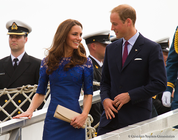 Kate’s in Erdem Jacquenta dress for Montreal visit