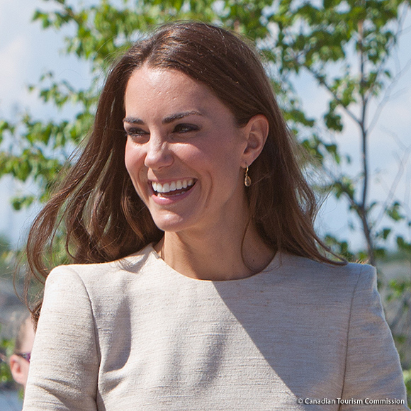 Kate wore her Kiki McDonough Citrine Earrings in Yellowknife