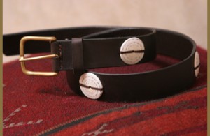 Handmade Shell Button Belt by Linda Camm