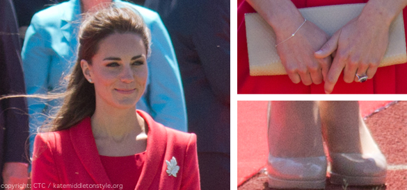 Kate Middleton's Accessories from final day in Canada Kate Middleton's Accessories from final day in Canada