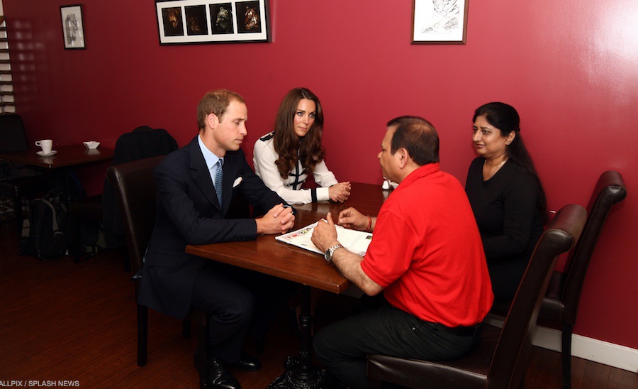 In 2011, William and Kate met people affected by rioting in Birmingham
