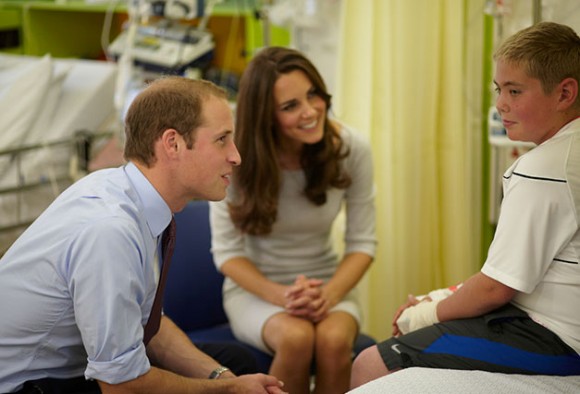 Their Royal Highnesses The Duke and Duchess of Cambridge open the new Oak Centre for Children and Young People and spend hours there speaking to patients and staff. © royalmarsden.org