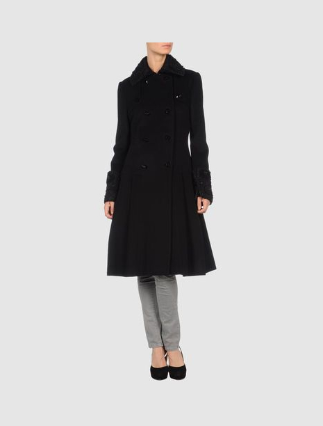 Diane von Furstenberg Lio coat in Black