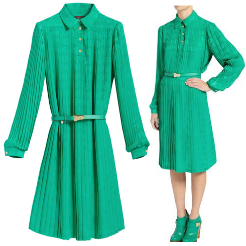 Kate Middleton Wears Green Mulberry Dress to Diamond Jubilee Press Reception
