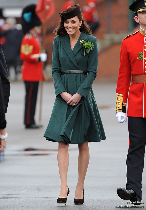 Kate wears an Emilia Wickstead coat dress