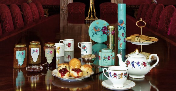  Jubilee commemorative china tea set at Fortnum and Mason.  Image  © Fortnum and Mason