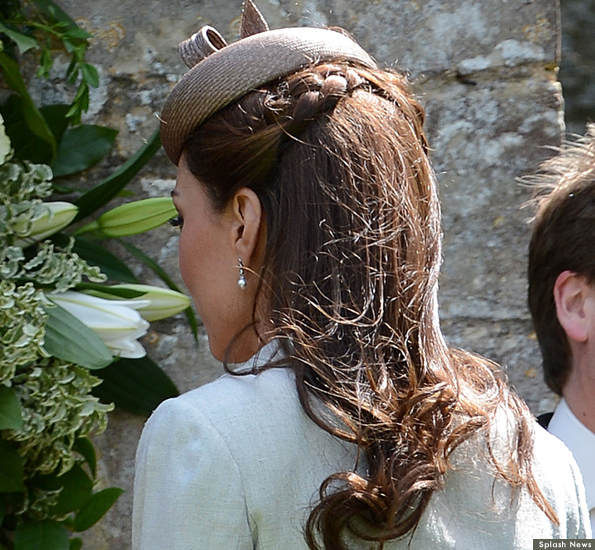 kates hair at the wedding today kates hair at the wedding today