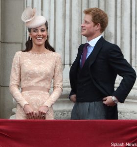The Queen's Diamond Jubilee Ceremonial Day in London, UK. Pictured: Catherine Duchess of Cambridge and Prince Harry