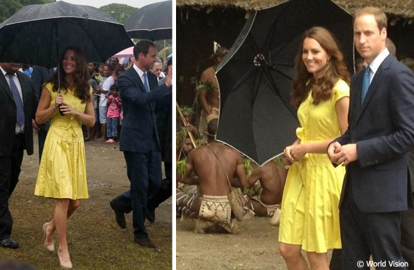 kate at the solomon islands in yellow dress kate at the solomon islands in yellow dress
