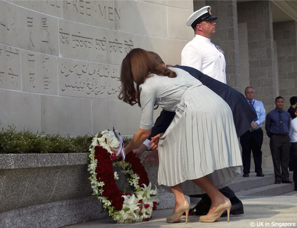 Kate and William laid a wreath on behalf of The Queen and Prince Philip Kate and William laid a wreath on behalf of The Queen and Prince Philip