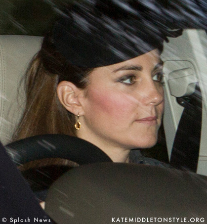 Kate spotted at Balmoral in plaid coat