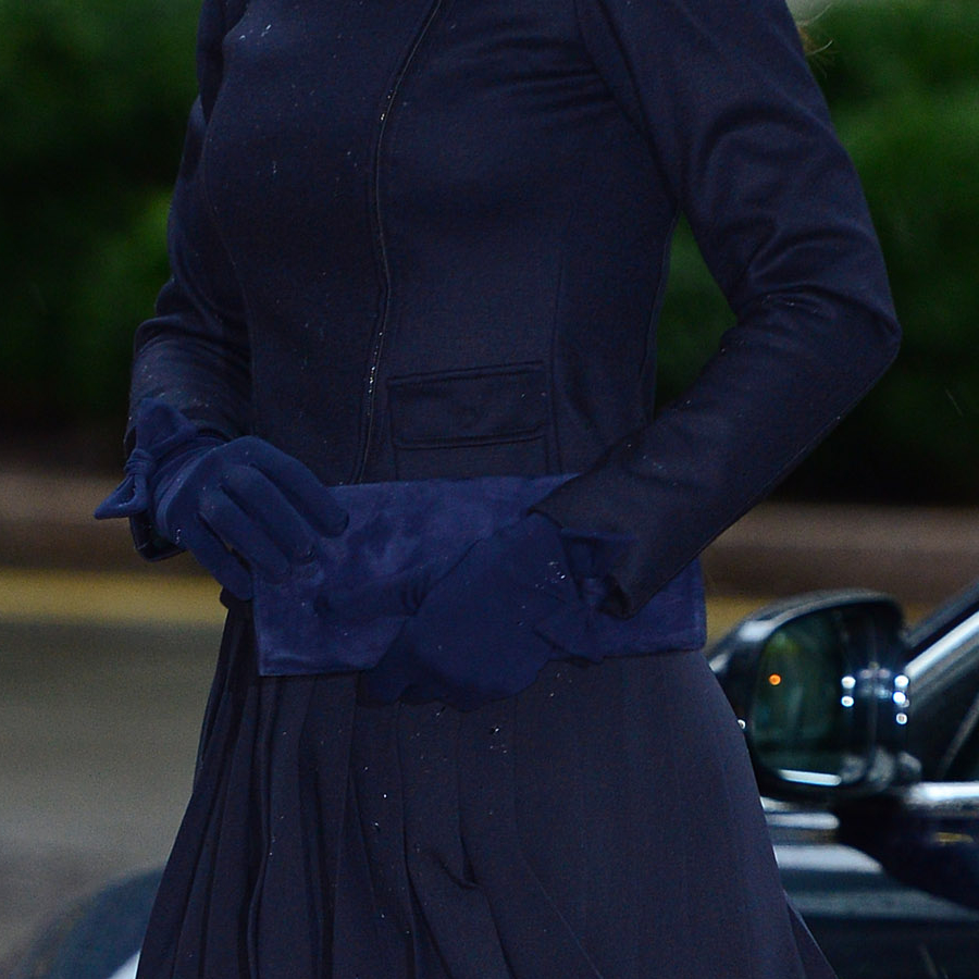 Kate Middleton's blue clutch bag