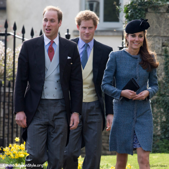 Kate Middleton recycles blue tweed M Missoni coat for friend’s wedding