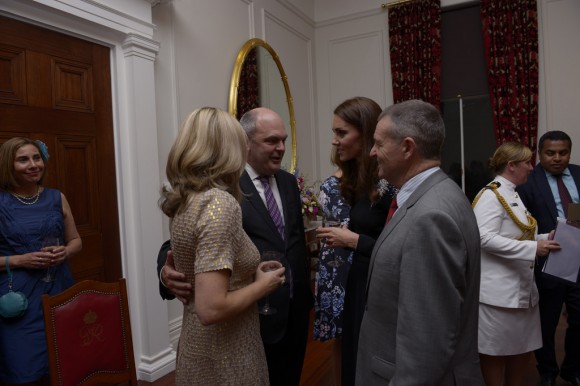 © Woolf / Crown Mingling with guests at the State reception in Wellington, New Zealand