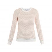 Johnathan Saunders Taupe Oval Cotton Sweater