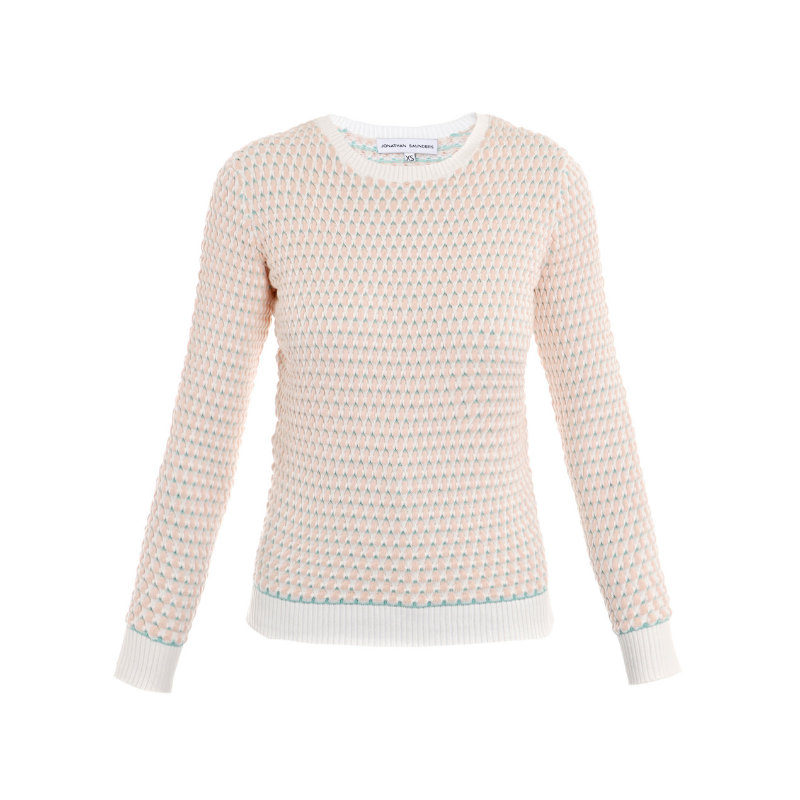 Jonathan Saunders ‘Oval’ Sweater in Taupe
