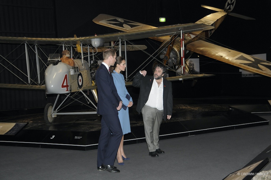 William and Kate touring vintage airplanes