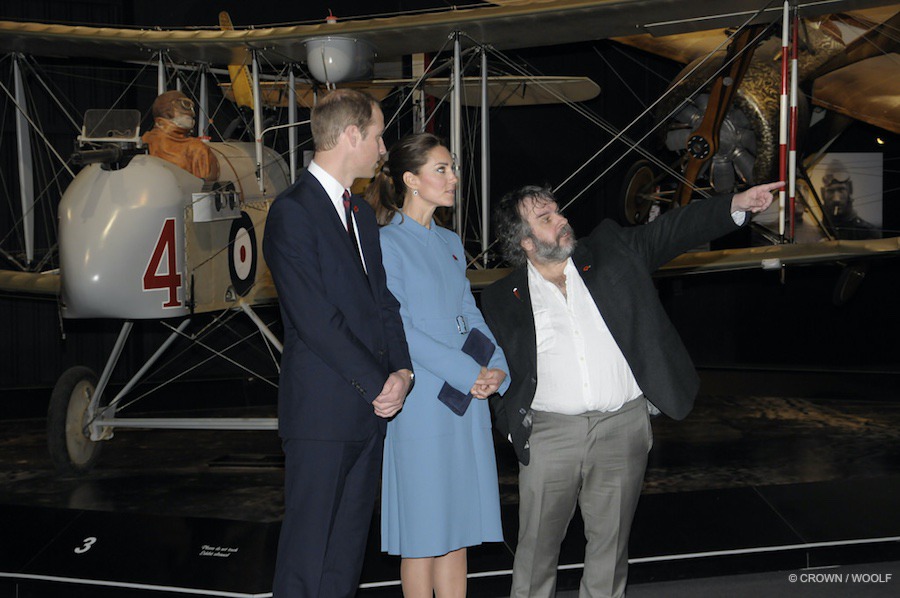William and Kate meet Peter Jackson in New Zealand