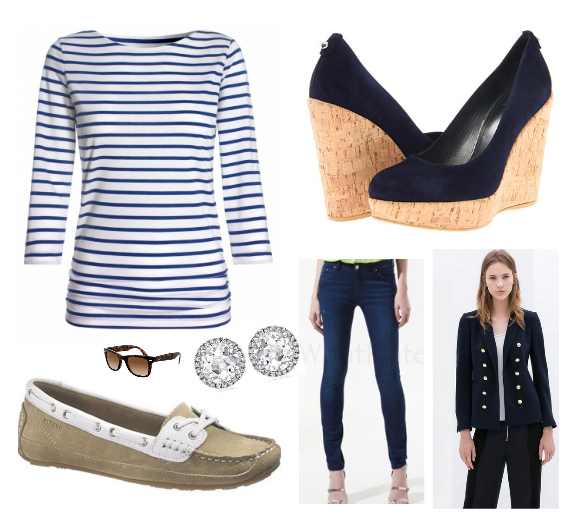 Kate's outfit for the day yachting and sailing in Auckland
