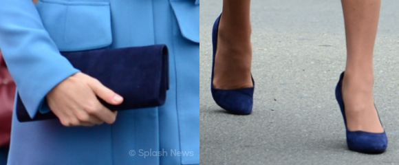 Kate's blue accessories
