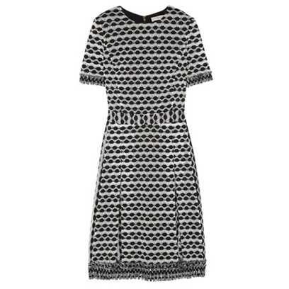 Tory Burch Paulina Dress in Black & White