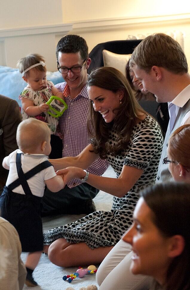 Prince George and Kate at the event for Plunket