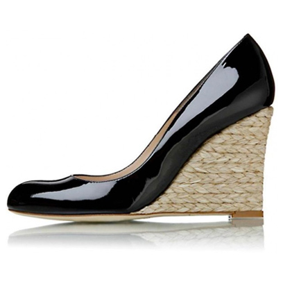 L.K. Bennett Greta/Maddox Wedges in Black