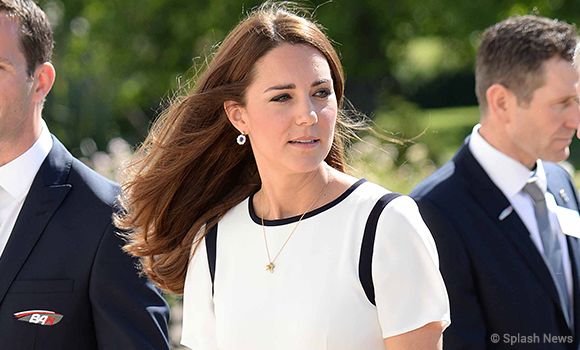 Kate In Nautical Dress For America’s Cup Event at National Maritime Museum