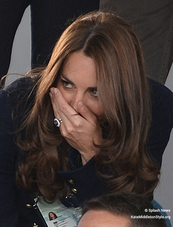 Kate watches the boxing
