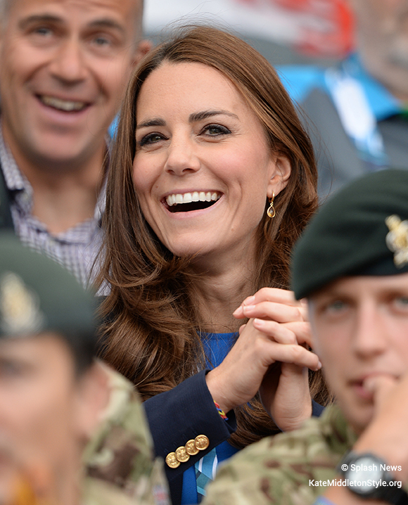 Kate in the crowd at the XX Commonwealth Games