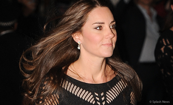 Kate Middleton wears black dress by Temperley London to Action on Addiction’s Autumn Gala