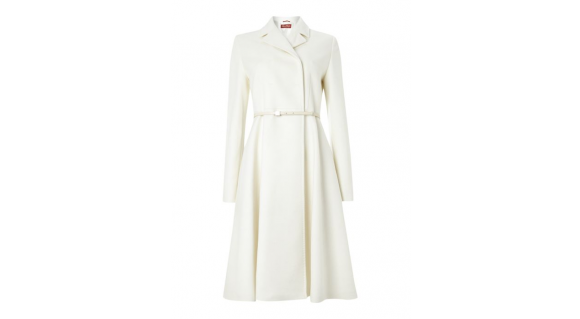 Max Mara Villar Coat in Ivory