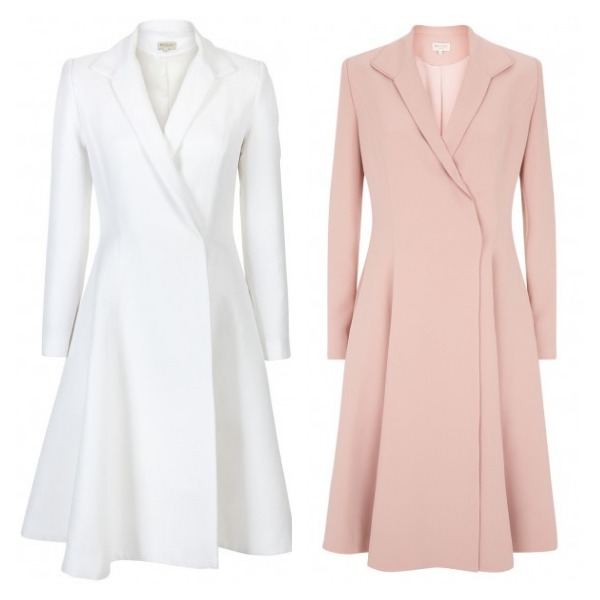 beaulah chiara coats in white and pink