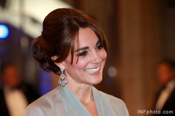 Duchess of Cambridge wears Robinson Pelham earrings to the Spectre premiere