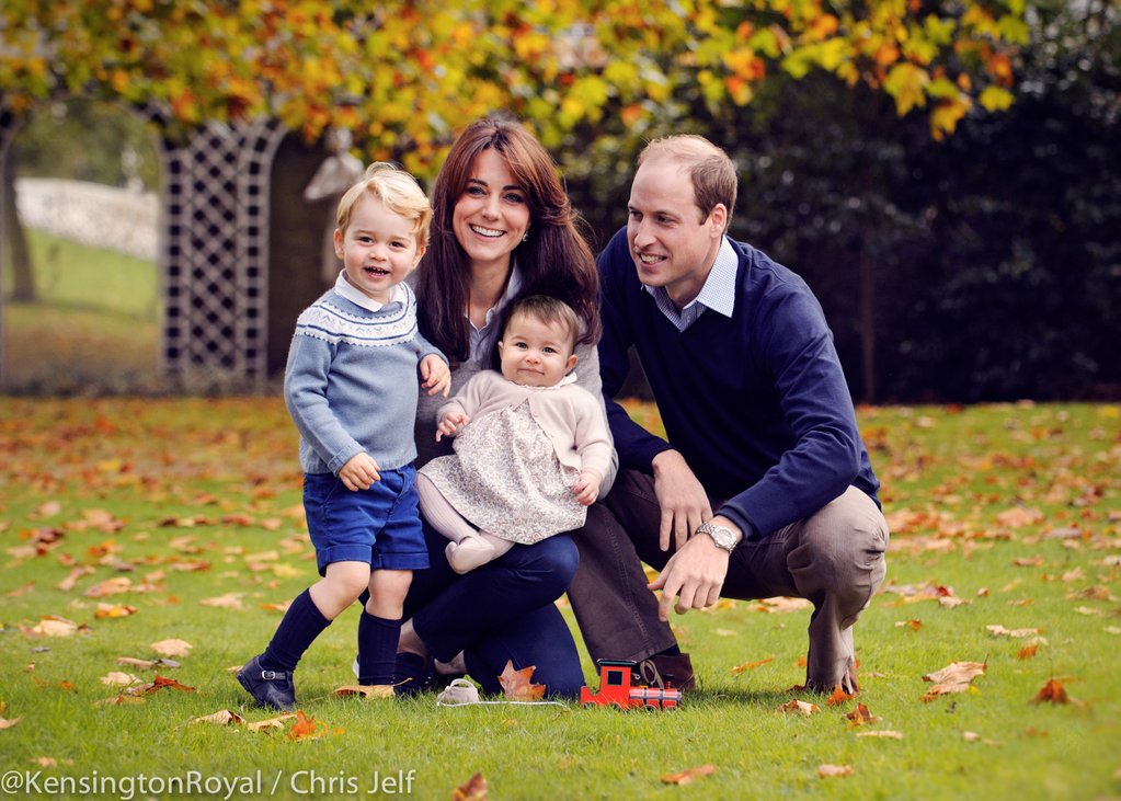 Will and Kate release new family photo; Prince George to attend nursery