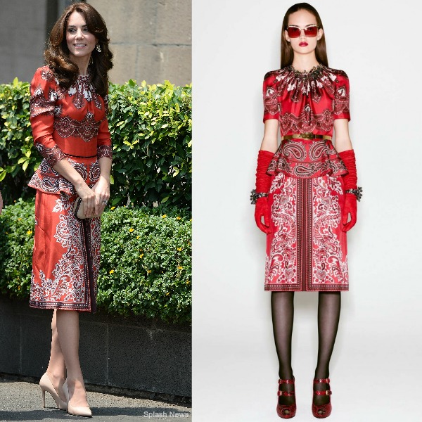 Kate Middleton Custom Alexander McQueen dress