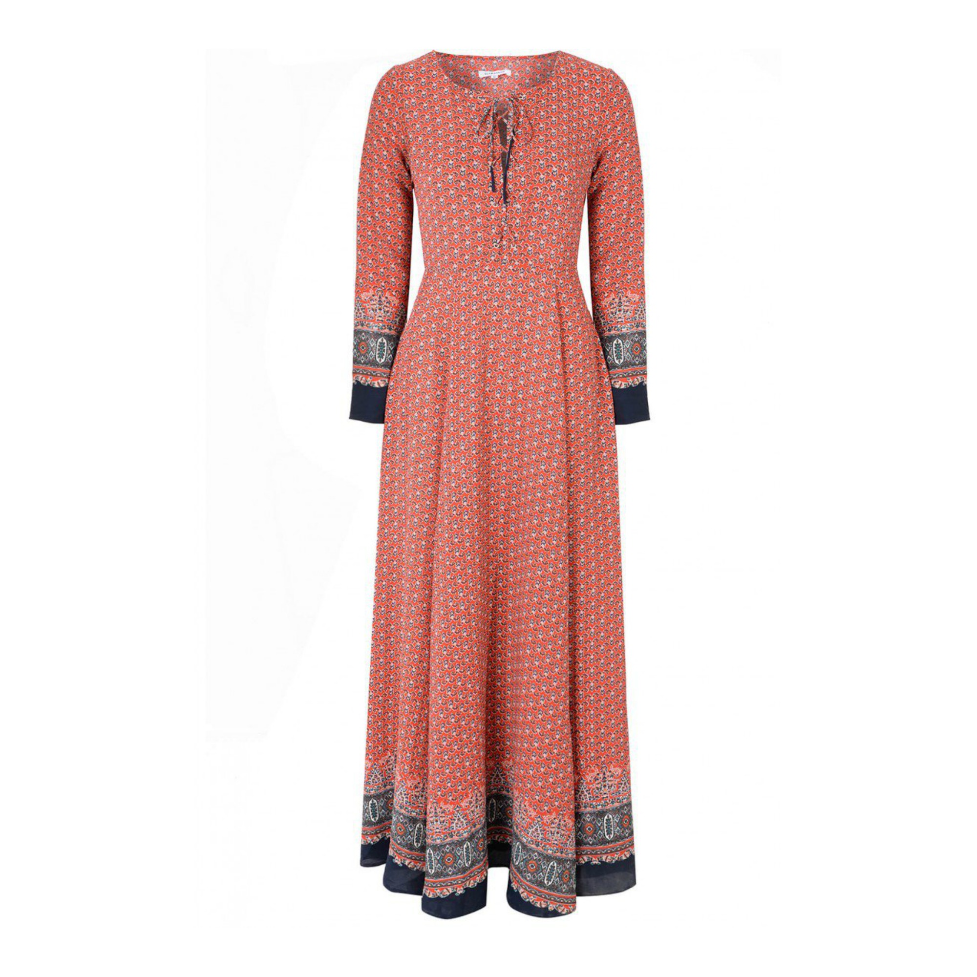 Glamorous Maxi Dress In Red & Navy