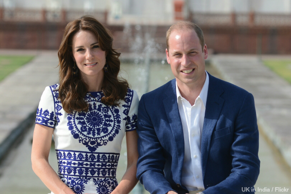 William and Kate visiting the Taj Mahal