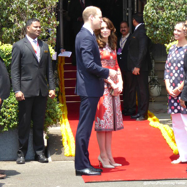William and Kate at the Taj Palace Hotel
