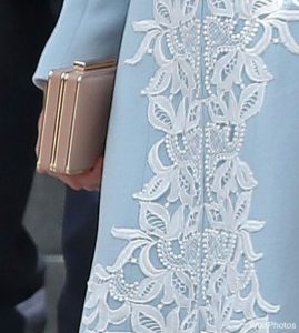 Kate Middleton's nude clutch bag at the service of thanksgiving for the Queen's 90th birthday