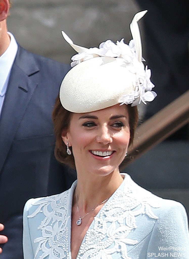 Kate Middleton's hat at the service of thanksgiving for the Queen's 90th birthday