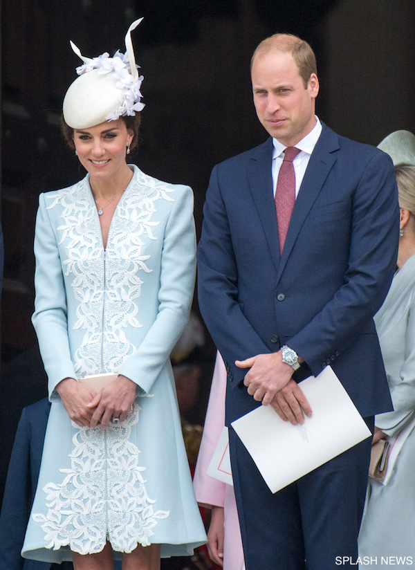 A National Service of Thanksgiving as part of the 90th birthday celebrations for Queen Elizabeth II at St Paul's Cathedral in London <P> Pictured: Catherine, Duchess of Cambridge and Prince William, Duke of Cambridge