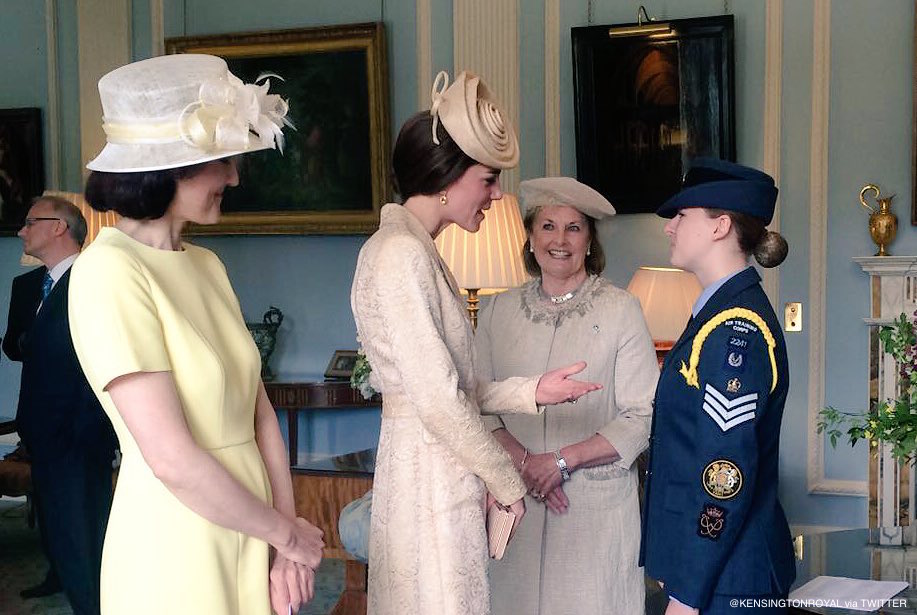 William and Kate speak with guests at a Garden Party in Belfast