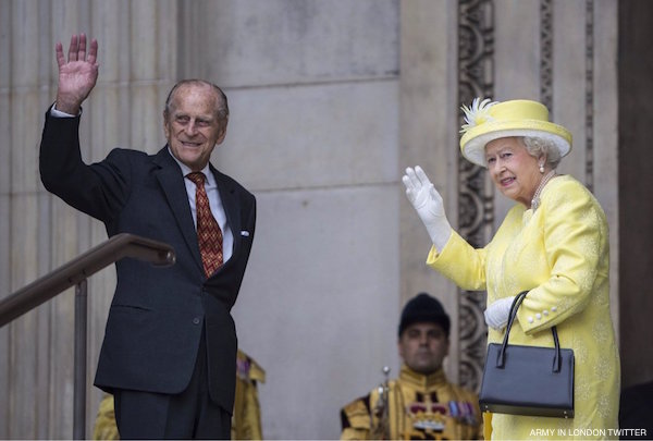 The Queen and Prince Philip at the 90th Birthday celebrations