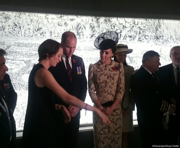William and Kate at the Memorial