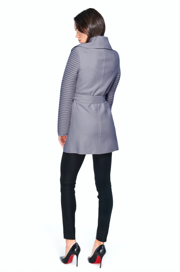 The back of the Sentaler wrap coat worn by Kate Middleton
