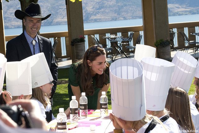 William and Kate meeting with young people at Taste of BC festival