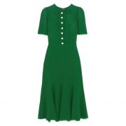 Dolce & Gabbana Green Midi Dress